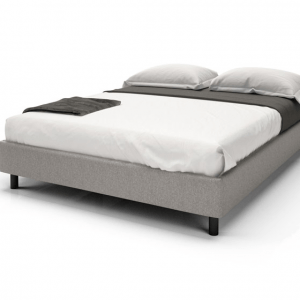 mattress on grey mattress frame